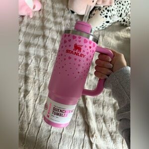 Stanley Heart Design Pink Tumbler